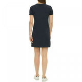 Tommy Hilfiger Women's Embroidered Logo Side Stripe T-Shirt Dress Navy Large