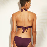 Kona Sol Women's Ruffle Halter Bikini Top. AF601D-Nopads
