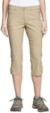 Eddie Bauer Women's Ranier Capri Pants. 1258037 8 Light Khaki