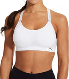 Puma Women's 3 Pack Medium Impact Seamless Sports Bras Black/Grey/White XL