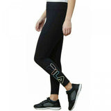 Fila Women's Cotton Blend High Waisted 7/8 Leggings. 1383811 Black Large