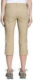 Eddie Bauer Women's Ranier Capri Pants. 1258037 8 Light Khaki