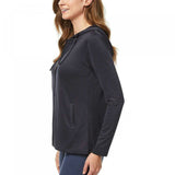 32 Degrees Cool Women's Ultra Soft Full Zip Hoodie Heather Black Medium