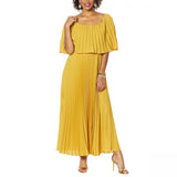 Antthony Women's Pleated Maxi Dress
