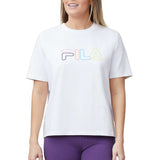 Fila Women's Short Sleeve Crew Neck Jersey T-Shirt White Medium