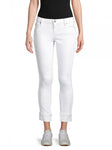 Karl Lagerfeld Paris Fringe Cropped Jeans White 8