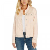 Buffalo Women's Knit Denim Jacket Light Pink XXL