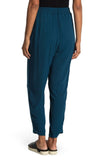 West Kei Plus Size Tua Pull-On Slim Gauze Pants Teal Blue Green 2X