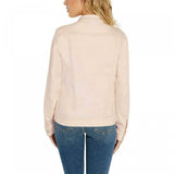 Buffalo Women's Knit Denim Jacket Light Pink XXL