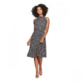 Who What Wear Women's Sleeveless Halter Neck A Line Dress