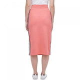 Tommy Hilfiger Women's Side Stripe French Terry Midi Skirt Coralie Large