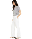 Charter Club Women's Linen Drawstring Waist Pants Bright White Large