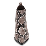 Blondo Emelia Waterproof Chelsea Bootie Brown Snake Leather 8.5